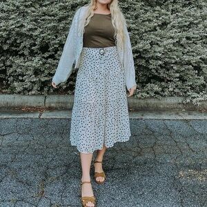 Bohme Polka Dot midi skirt